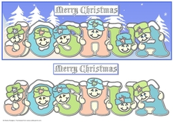 Pastel Snowmen - JOSHUA
