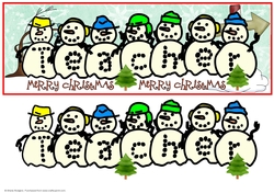 FROSTY FRIENDS - TEACHER