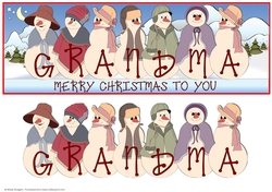 SILLY SNOWFOLK - GRANDMA
