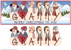 SILLY SNOWFOLK - GRANNY
