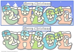Pastel Snowmen - CHLOE