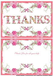 Floral Alphabet - Thanks