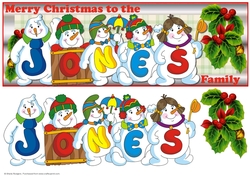 SNOWMEN SURNAMES - JONES