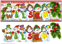 SNOWMEN SURNAMES - WILSON