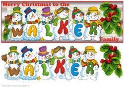 SNOWMEN SURNAMES - WALKER