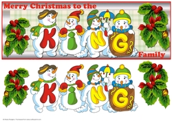 SNOWMEN SURNAMES - KING