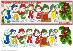 SNOWMEN SURNAME - JACKSON
