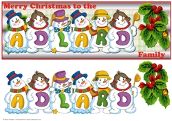 SNOWMEN SURNAME - ADLARD