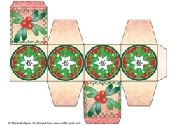 All In One Gift Box - Christmas Berries and Diamonds