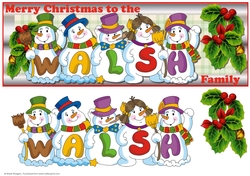 SNOWMEN SURNAME - WALSH
