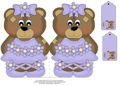 Ballerina Bear in Lilac