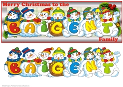 SNOWMEN SURNAME - BAIGENT