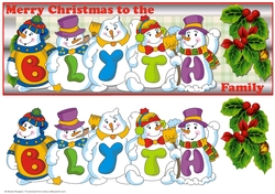 SNOWMEN SURNAME - BLYTH