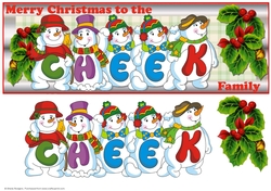 SNOWMEN SURNAME - CHEEK