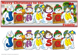 SNOWMEN SURNAME - JOHNSON
