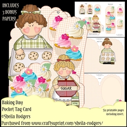 Pocket Tag Card - Baking Day