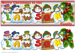 SNOWMEN SURNAME - LAWSON