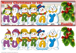 SNOWMEN SURNAME - MURRAY