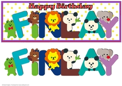 ANIMAL LETTERS - FINLAY
