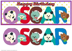 ANIMAL LETTERS - OSCAR