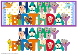 ANIMAL LETTERS - HAPPY BIRTHDAY