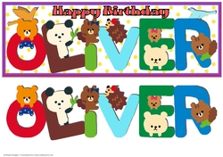 ANIMAL LETTERS - OLIVER