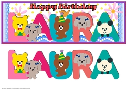 ANIMAL LETTERS - LAURA