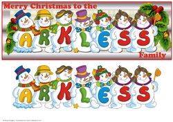 Snowmen Surname - ARKLESS