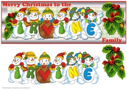 Snowmen Surname - IRVINE