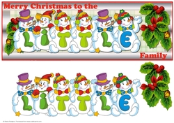 Snowmen Surname - LITTLE