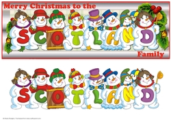 Snowmen Surname - SCOTLAND