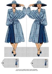 Stylish Lady Shaped Card