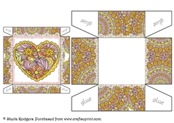 Scalloped Floral Heart Gift Box 4