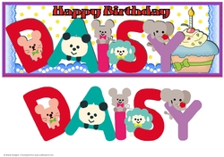 Animal Letters - DAISY