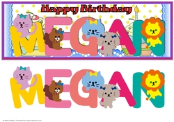 Animal Letters - MEGAN