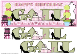 SHOPAHOLIC NAMES - GAIL