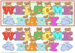 BEAR ALPHABET - WELCOME BABY BOY
