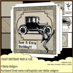 Crazy Birthday Man and Car