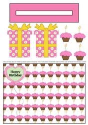Pink Cupcake and Gift Penny Slider