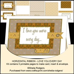 Horizontal Ribbon - Love You Every Day