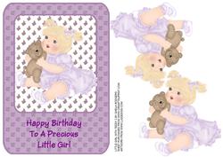 Little Girl with Teddy 2