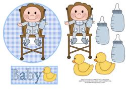 Baby Boy in High Chair