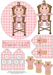 Baby Girl in Highchair