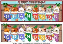 STOCKING PETS NAMES - GRANDSON