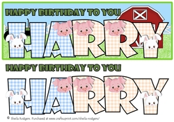 FARM ANIMALS NAMES - HARRY