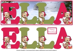 BUTTON BEARS XMAS - ELLA
