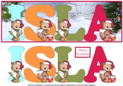 BUTTON BEARS XMAS - ISLA