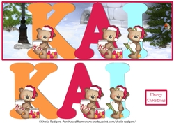 BUTTON BEARS XMAS - KAI