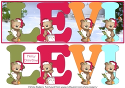 BUTTON BEARS XMAS - LEVI