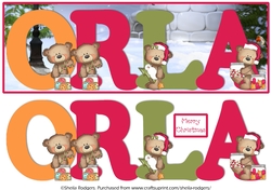 BUTTON BEARS XMAS - ORLA